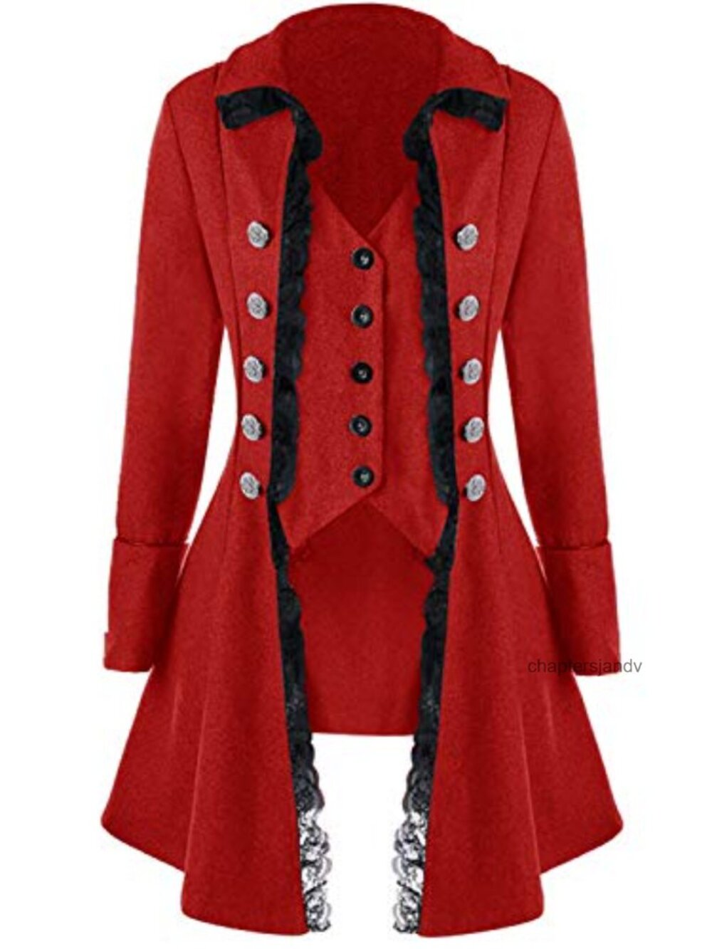 Gothic Steampunk Victorian Tailcoat Jacket Corset Lace Cosplay Costume